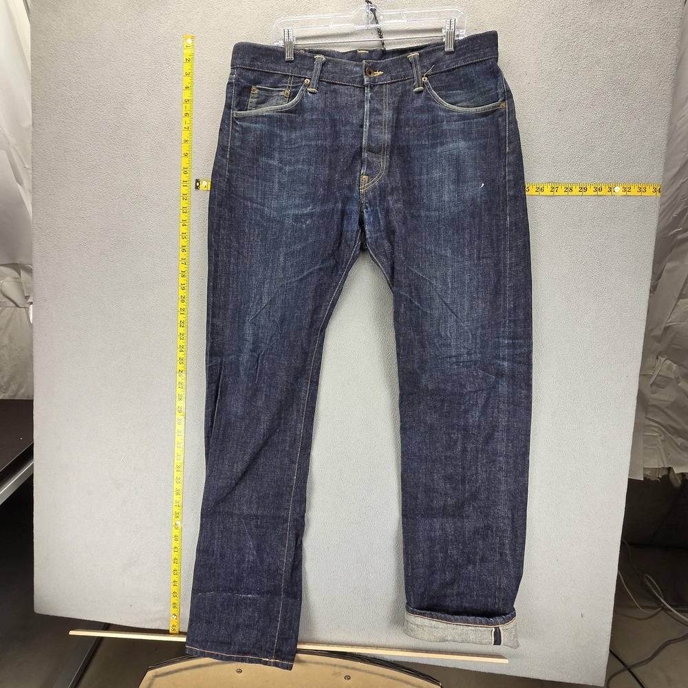 Edwin Jeans Mens 36x34 Blue Selvedge 865B Japanese Denim Whiskers Honeycomb